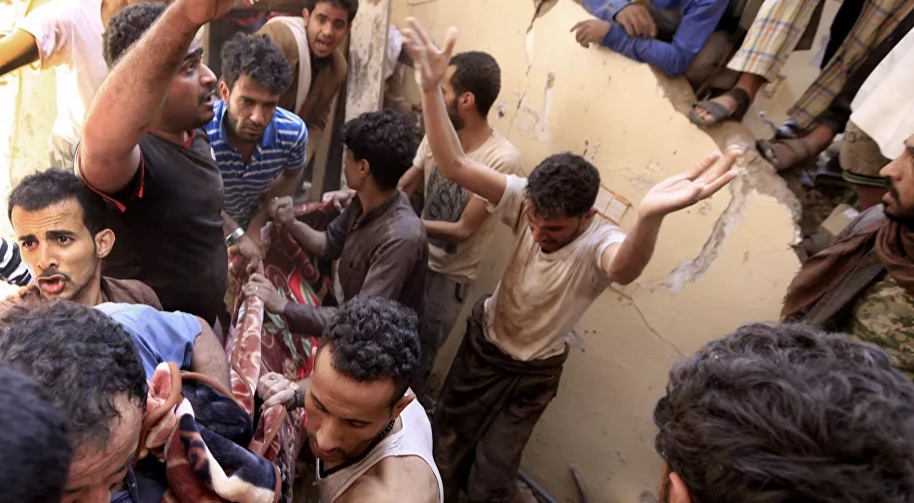 الحوثيون يتهمون التحالف بارتكاب مجزرة بحق المدنيين في حجة