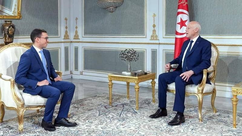 وسيم الذاودي مع الرئيس التونسي