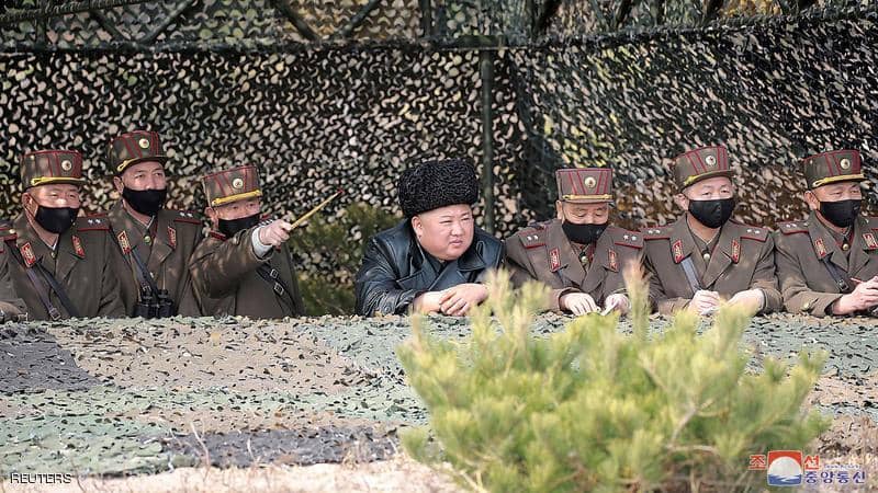 شاهد.. زعيم كوريا الشمالية 