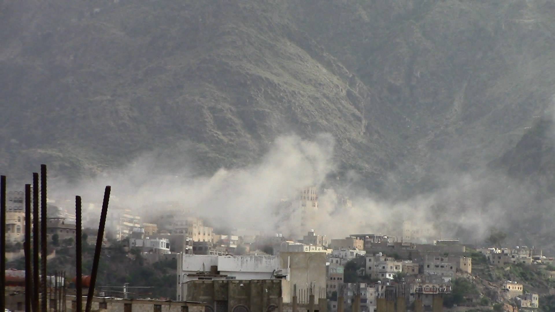 ارتفاع عدد ضحايا القصف الحوثي على مدينة تعز