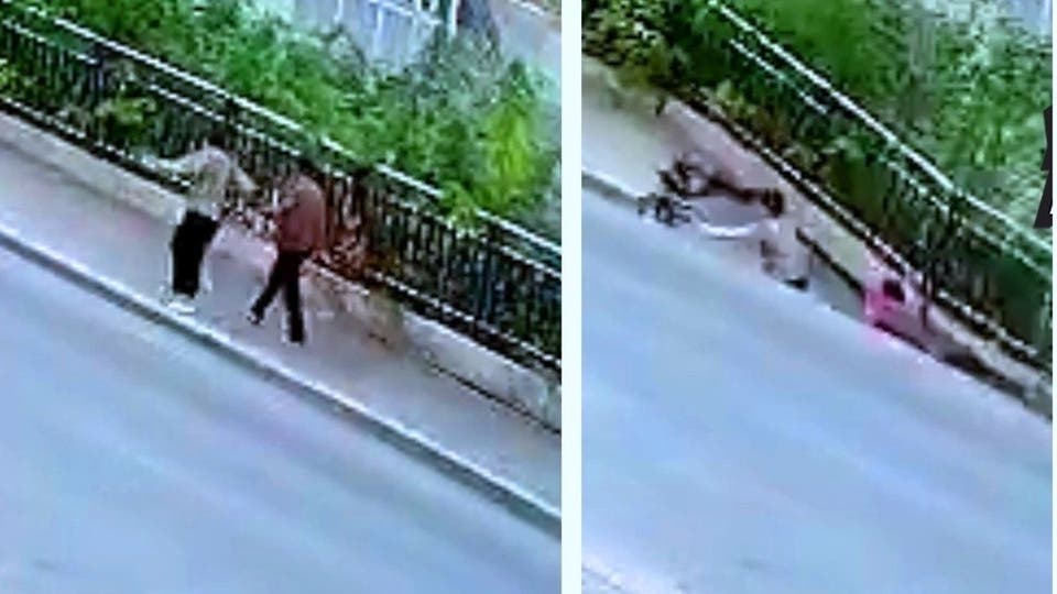 شاهد بالفيديو.. الأرض تنشق فجأة وتبتلع امرأتين في الصين