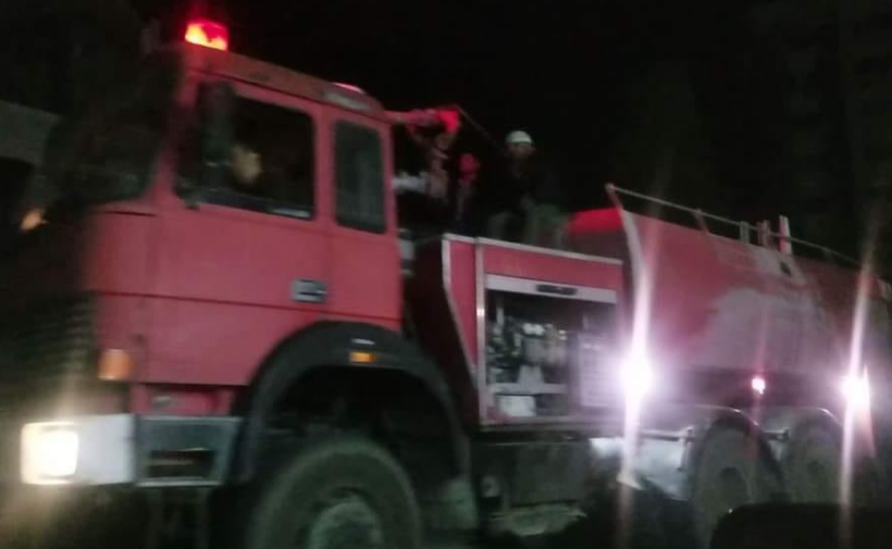  إخماد حريق التهم مطعم سياحي بمدينة تعز (صور)