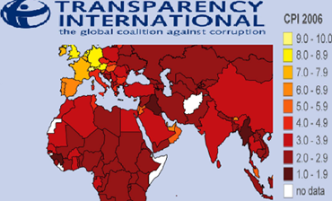 اليمـــن تتراجع عن العام الماضي في تقرير الشفافية الدولية2006