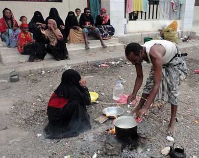 الجوع في اليمن - تعبيرية 