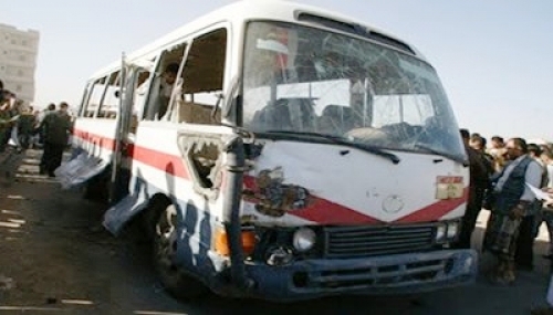إنفجار حافلة تابعة لوزارة الدفاع بمنطقة دار سلم
