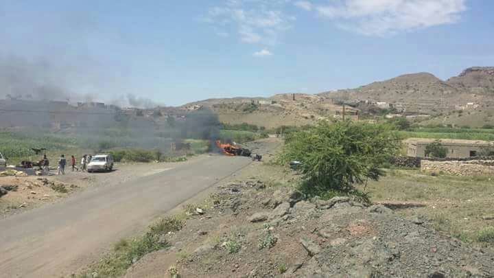 قتلى وجرحى من عناصر المليشيا الانقلابية بهجومين منفصلين في إب