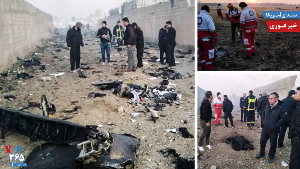 بالتزامن مع القصف وفاة 180 شخصًا إثر تحطم طائرة ركاب أوكرانية تقلهم في إيران 