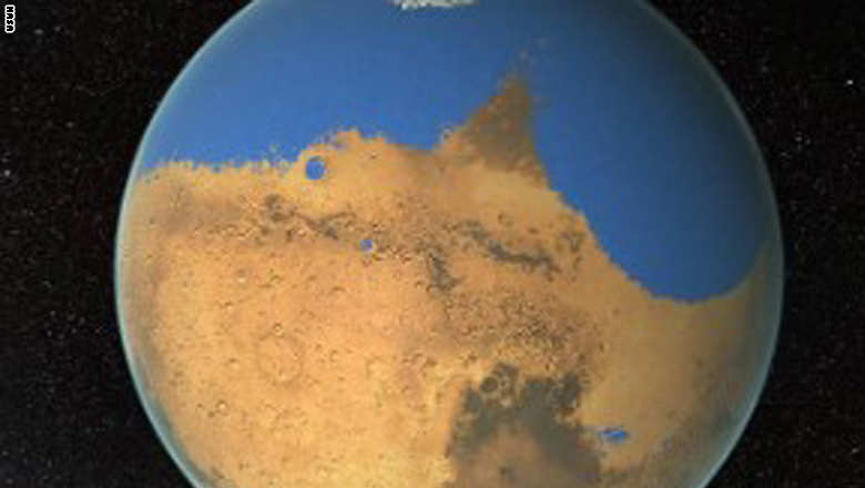 ناسا: المياه ربما غطت 20 في المائة من سطح كوكب المريخ