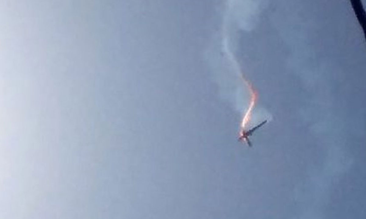 إيران تسقط طائرة مجهولة فوق مدينة ساحلية