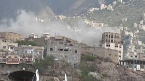 سلسلة غارات جوية عنيفة هي الأعنف على مواقع مليشيات الحوثي وصالح في تعز (المواقع المستهدفة)