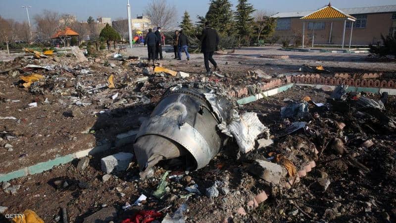 السلطات الإيرانية تعترف رسميًا بإسقاط الطائرة الأوكرانية المنكوبة