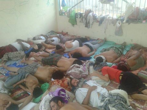 صورة مؤلمة من داخل سجن المنصورة بمحافظة عدن