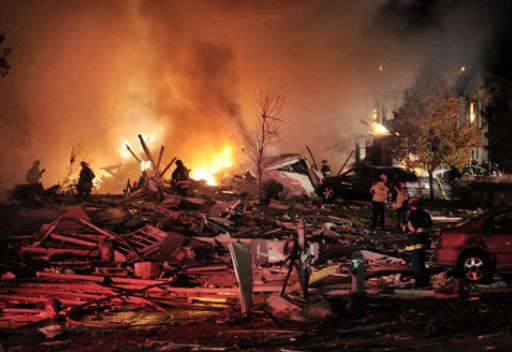قناة WISHTV: انفجار ضخم يهز مدينة إنديانابوليس الامريكية