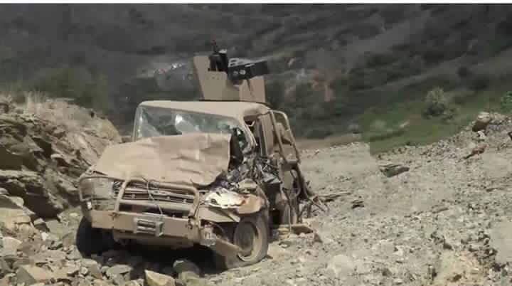 الجيش والمقاومة يدمران آليات عسكرية للحوثيين بجبهة حرض بحجة