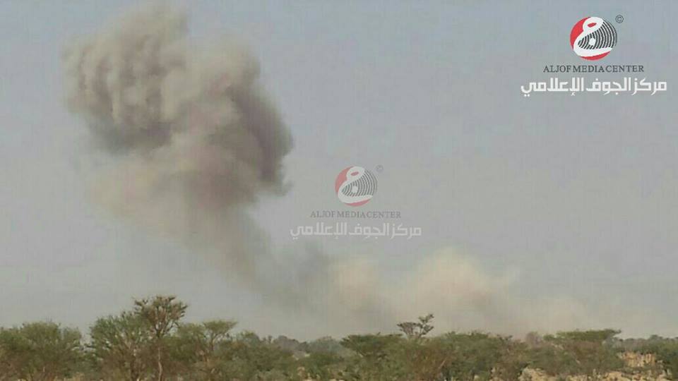 مقتل قيادي حوثي و7 من عناصر المليشيا في المتون بمحافظة الجوف بغارة لطيران التحالف