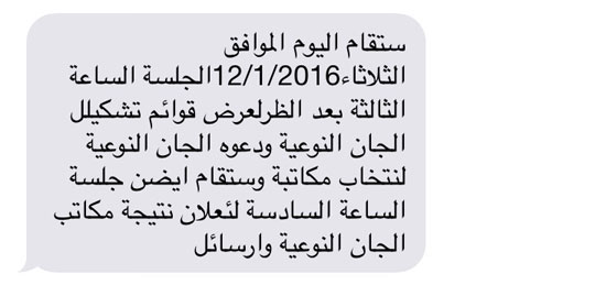 11 خطأ إملائيا في رسالة أرسلها البرلمان المصري لأعضائه أبرزها «أيضن»