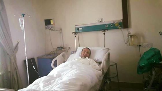صالح الصماد يرقد بأحد المستشفيات بعد إصابته بإصابة طفيفة