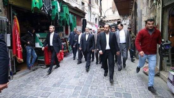 وزير الداخلية الإيراني يتجول بشوارع دمشق