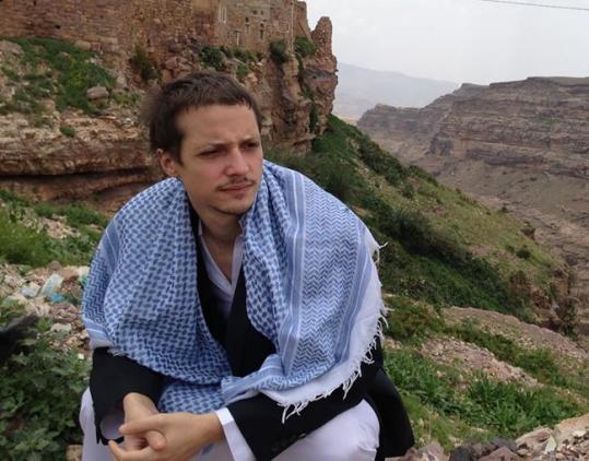 الصحفي آدم بارون الذي تم ترحيله مؤخراً من اليمن