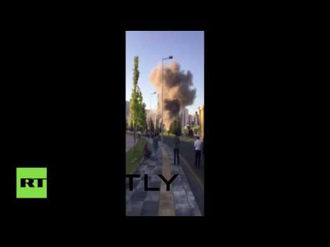 بالفيديو.. لحظة قصف قصر الرئاسة التركى فى أنقرة