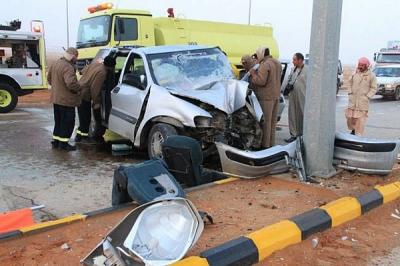 مقتل سائق يمني وإصابة 4 طالبات بحادث في ضرماء بالمملكة العربية السعودية (صور)