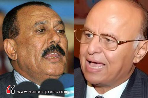 استمرار تداول أخبار عن خلافات نشبت بين صالح وهادي