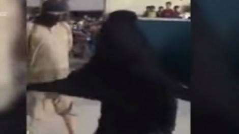 بالفيديو .. داعش يجلد نساءا في دير الزور بتهمة التعدّي على أملاك الخلافة