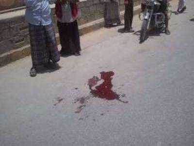 صور لموقع حادثة اغتيال مسؤول عسكري سابق جنوب اليمن (أرشيف)