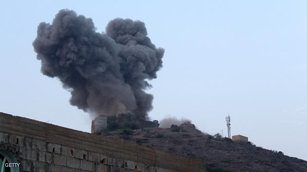 طيران التحالف يعاود قصف مواقع شمال العاصمة استحدث الحوثيون فيها مخازن أسلحة