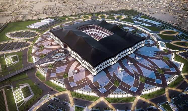 الملعب الجديد يتسع لستين ألف متفرج وتصميمه مستوحى من التراث القط