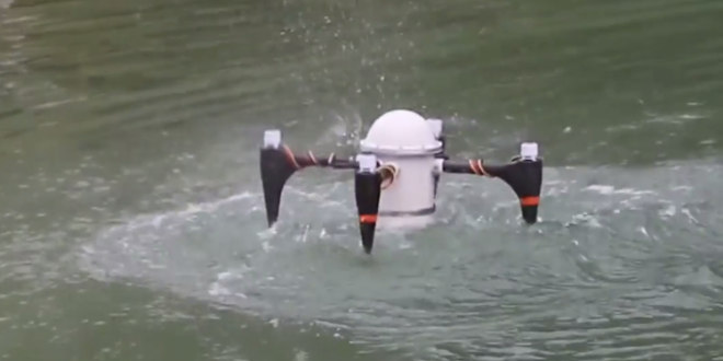 طائرة بدون طيار يمكنها الاختباء تحت الماء عدة شهور (فيديو)