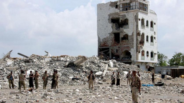قصف المليشيات الحوثية على المخا