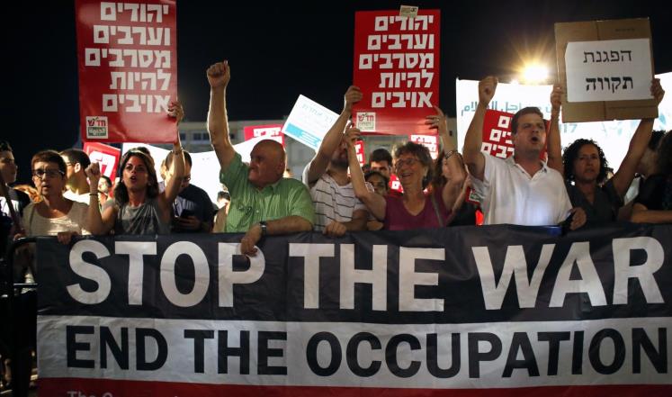 تظاهرات إسرائيلية في تل أبيب ضد الحرب على غزة
