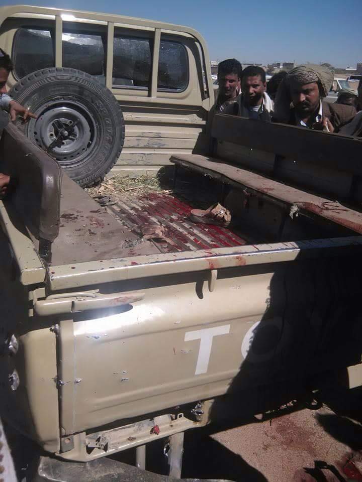 مقتل وإصابة عدد من الحوثيين بينهم قيادي في انفجار عبوة ناسفة بمدينة مأرب ( صور حصرية ) \