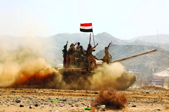 لواء عسكري من أبناء صعدة يصل إلى علب للمشاركة في العمليات العسكرية ضد الحوثيين