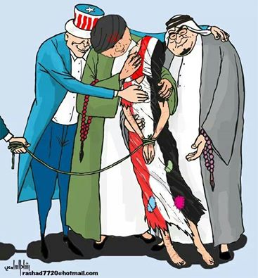 كاريكاتير: حال اليمن والتحالف الدولي