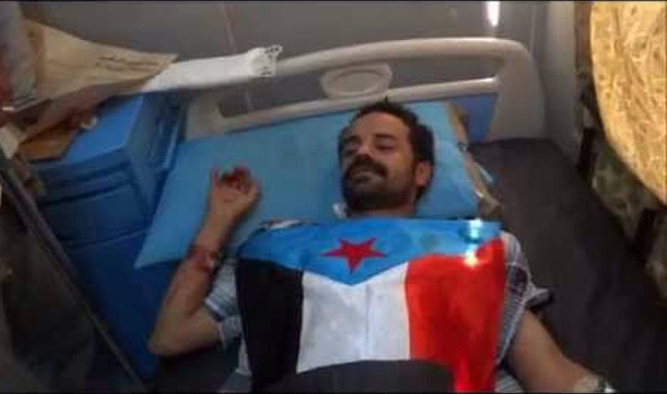 احمد الادريسي في مستشفى البريهي بعدن بعد اعلان وفاته